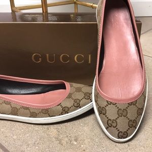 AUTHENTIC GUCCI BIEGE SLIDE ON FLATS